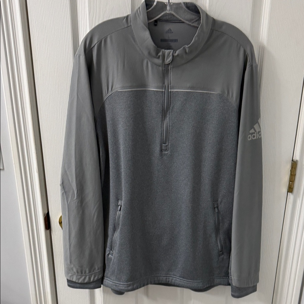 Adidas Men's Charcoal Fleece with nylon trim